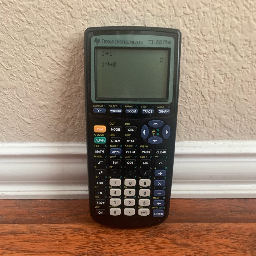 TI 83 graphing calculator